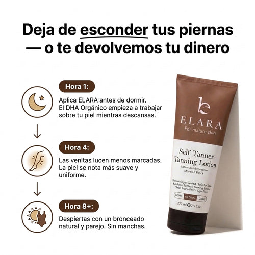 Elara crema autobronceante para piel madura