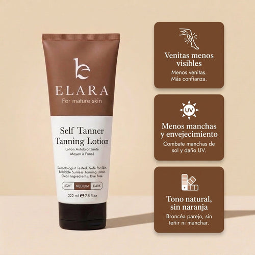 Elara crema autobronceante para piel madura